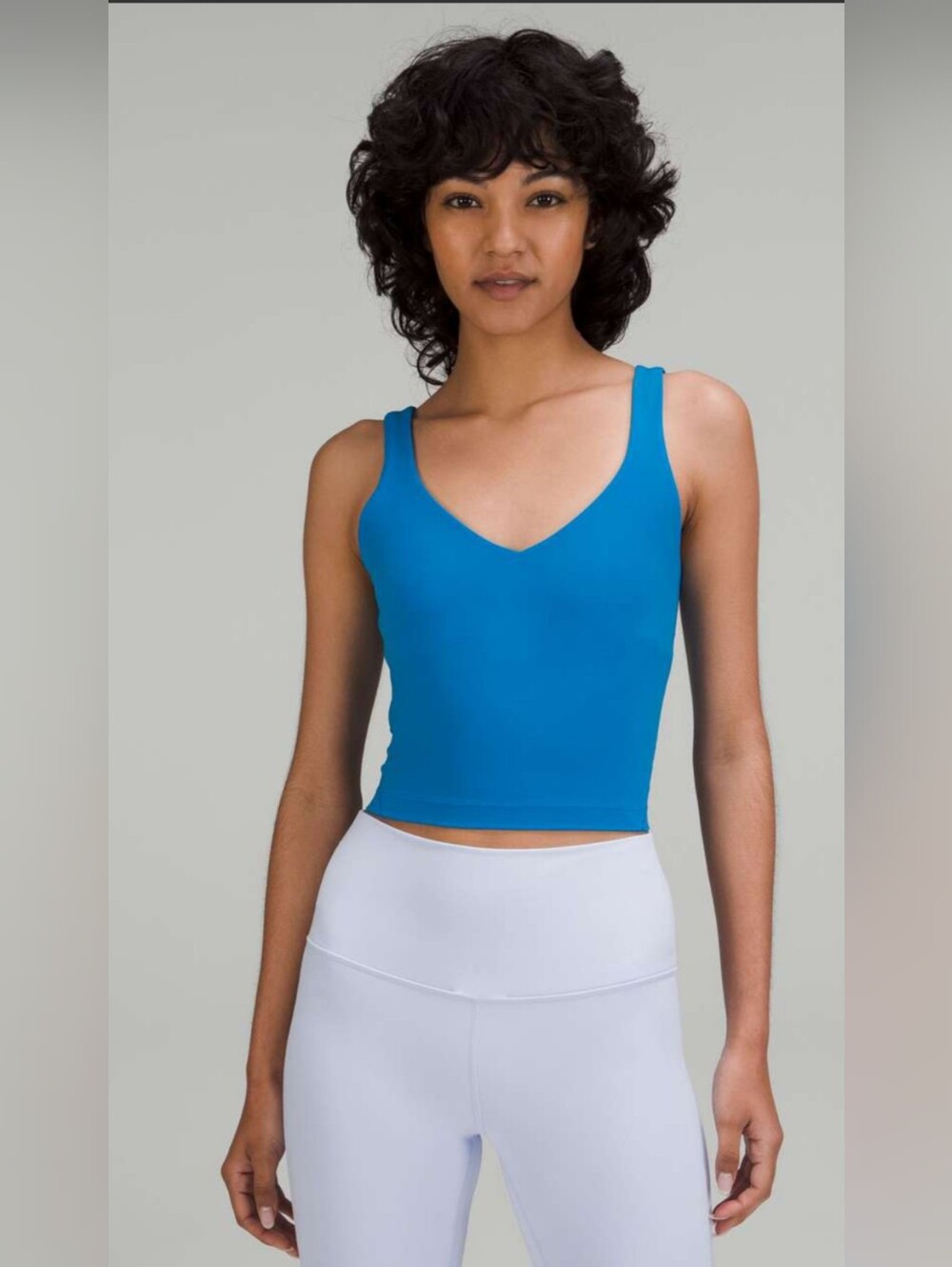 New Lululemon Align Tank Top Poolside Blue Size 4 Nulu Built-In Bra Yoga Buttery